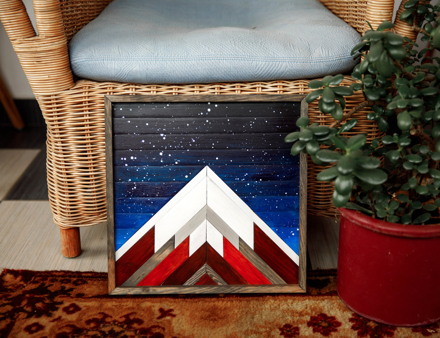 Mountain Starry sky