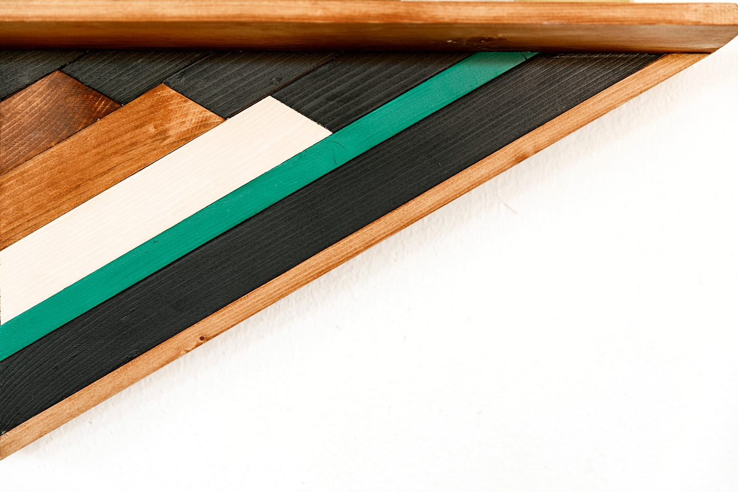 Wood Wall Art Triangle Shelf